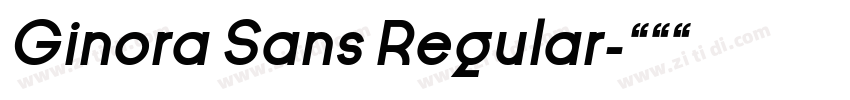 Ginora Sans Regular字体转换